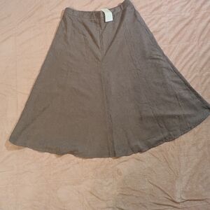 Anthropologie Brown A-Line Skirt